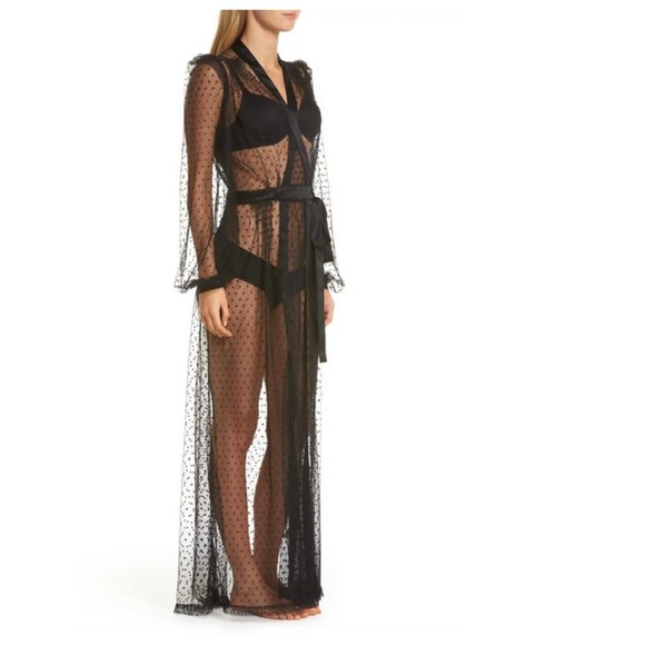 NEW DITA VON TEESE La Marr Lace Robe - Picture 6 of 8